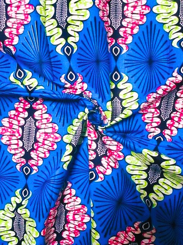 画像: アフリカンプリント生地 パーニュ