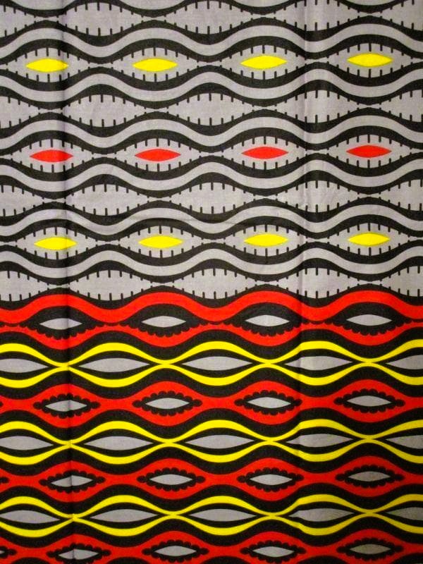 画像: アフリカンプリント生地 パーニュ