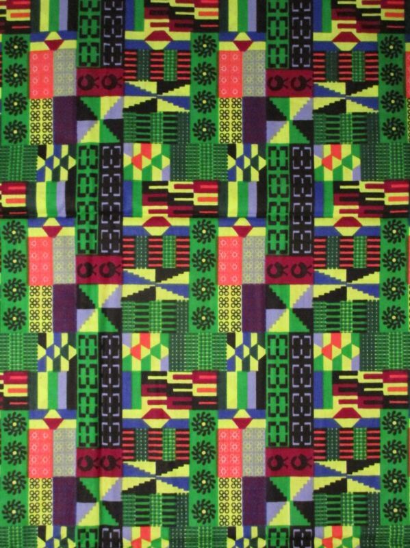 画像1: アフリカンプリント生地 パーニュ