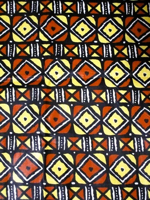 画像1: アフリカンプリント生地 パーニュ