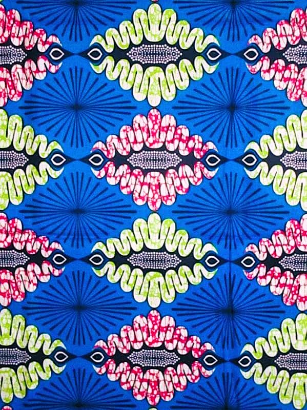 画像: アフリカンプリント生地 パーニュ