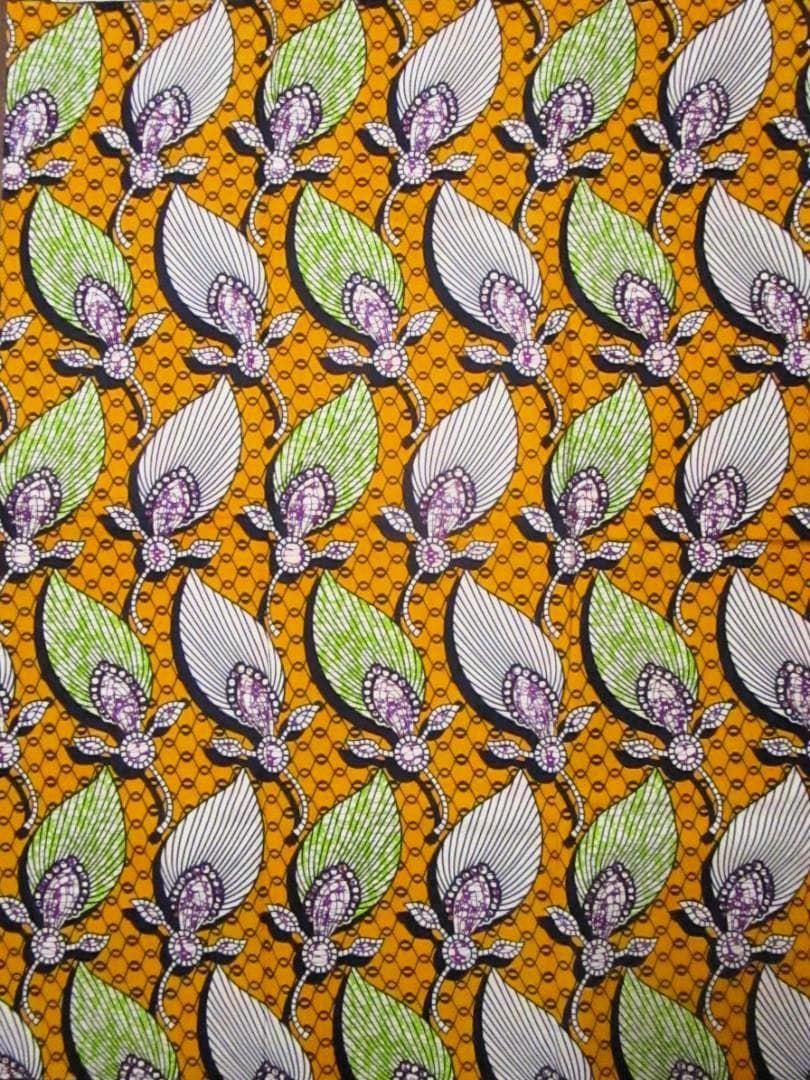 画像1: アフリカンプリント生地 パーニュ