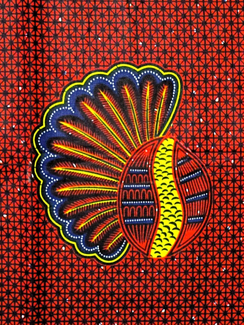 画像: アフリカンプリント生地 パーニュ