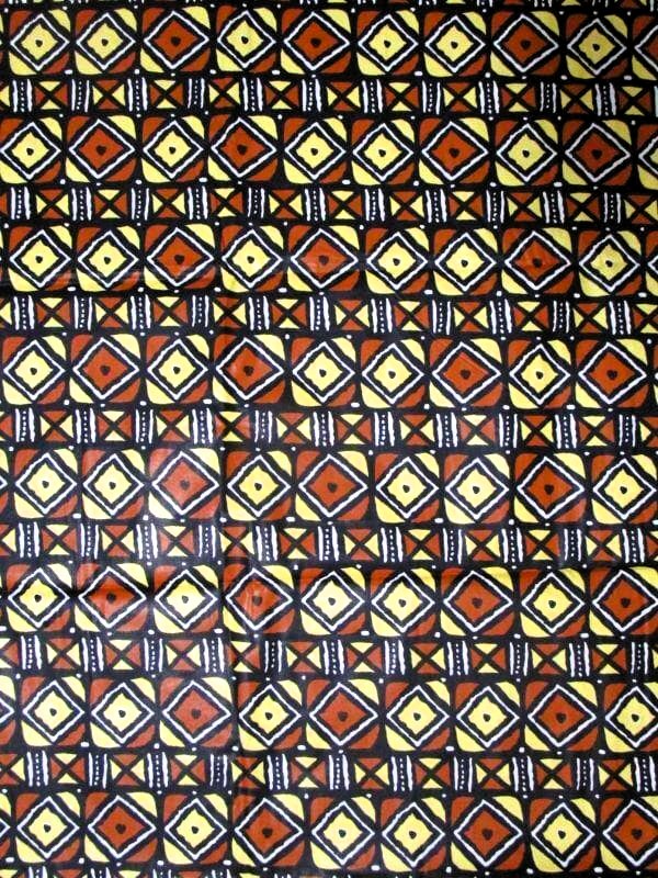 画像: アフリカンプリント生地 パーニュ