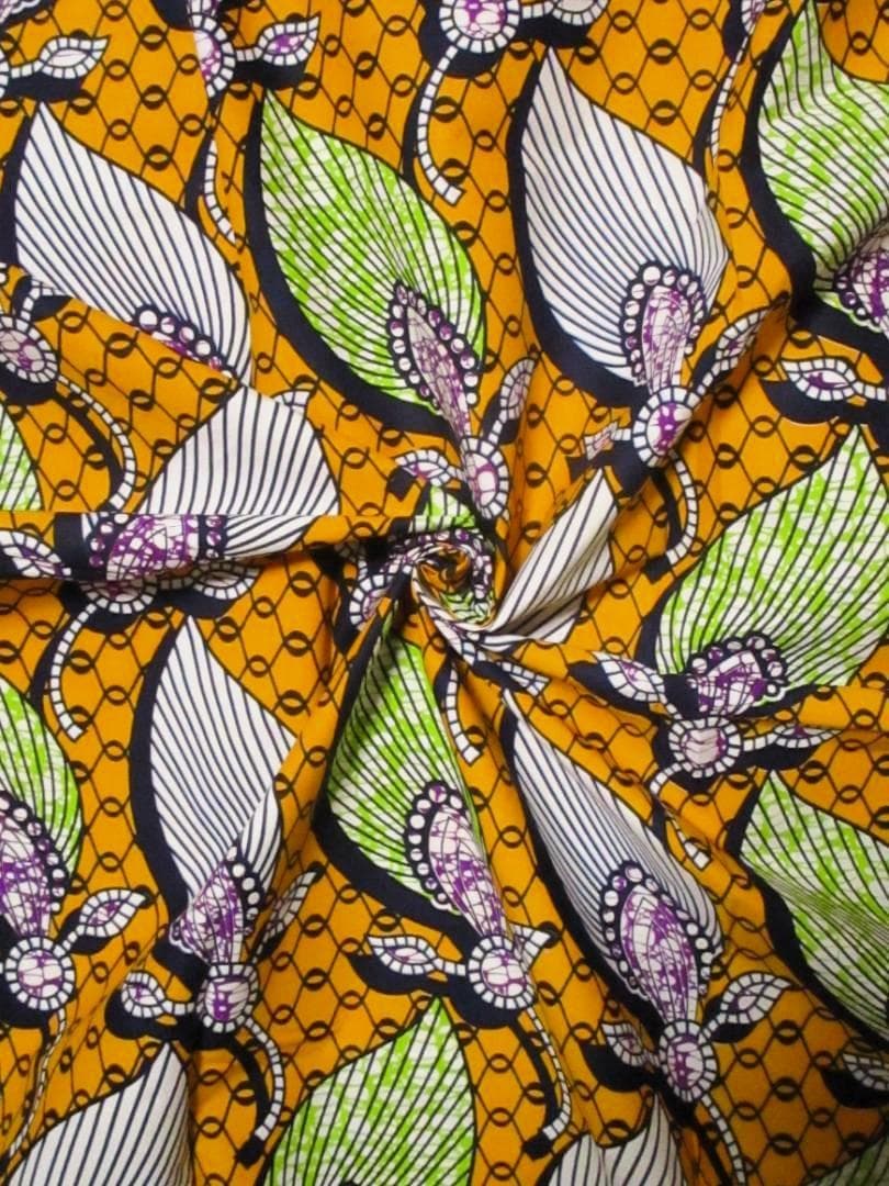 画像: アフリカンプリント生地 パーニュ