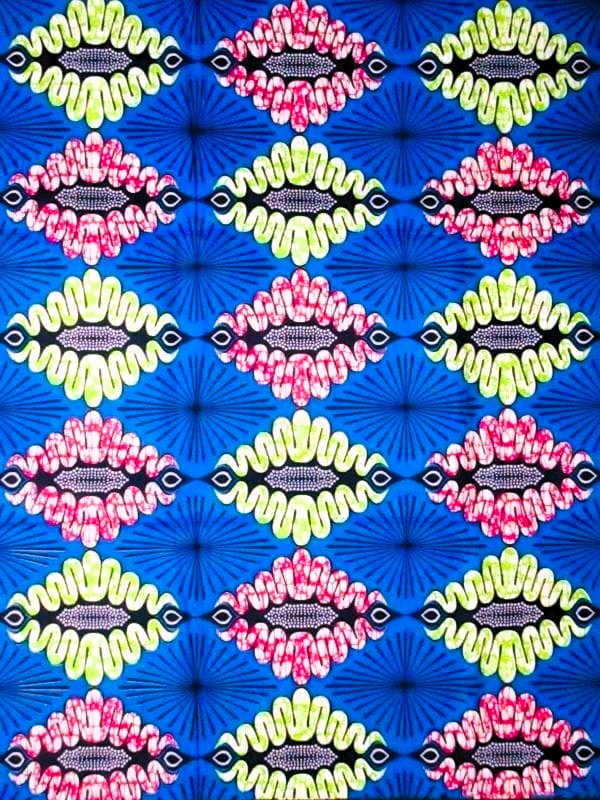 画像1: アフリカンプリント生地 パーニュ