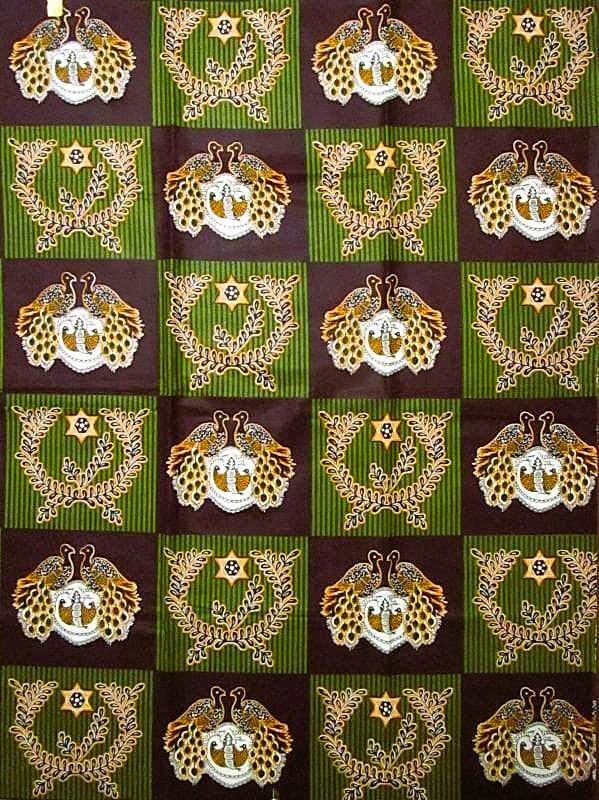 画像: アフリカンプリント生地 パーニュ