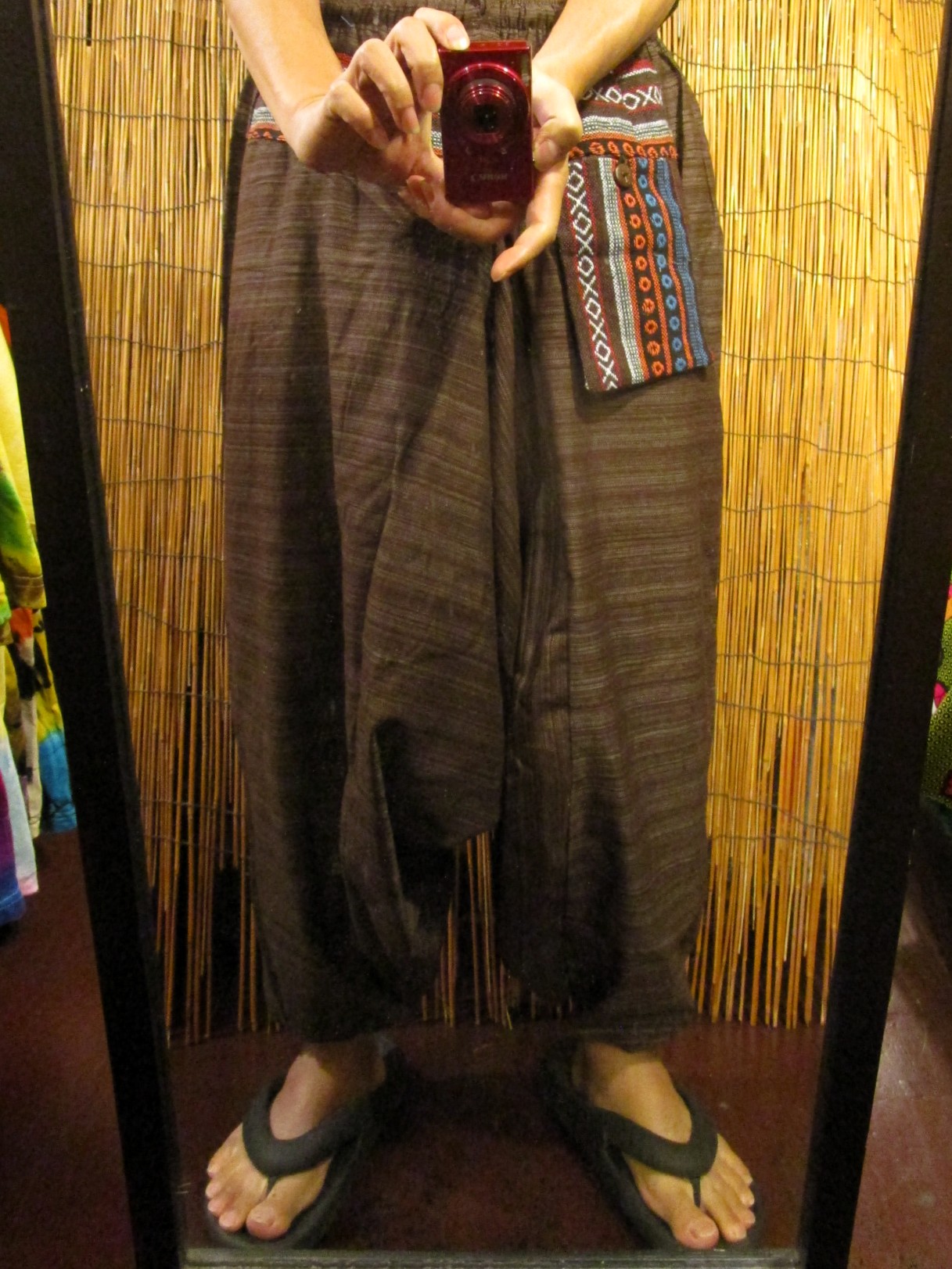 画像: ゲリ生地＊コットン素材＊ふんわり＊サルエルパンツ