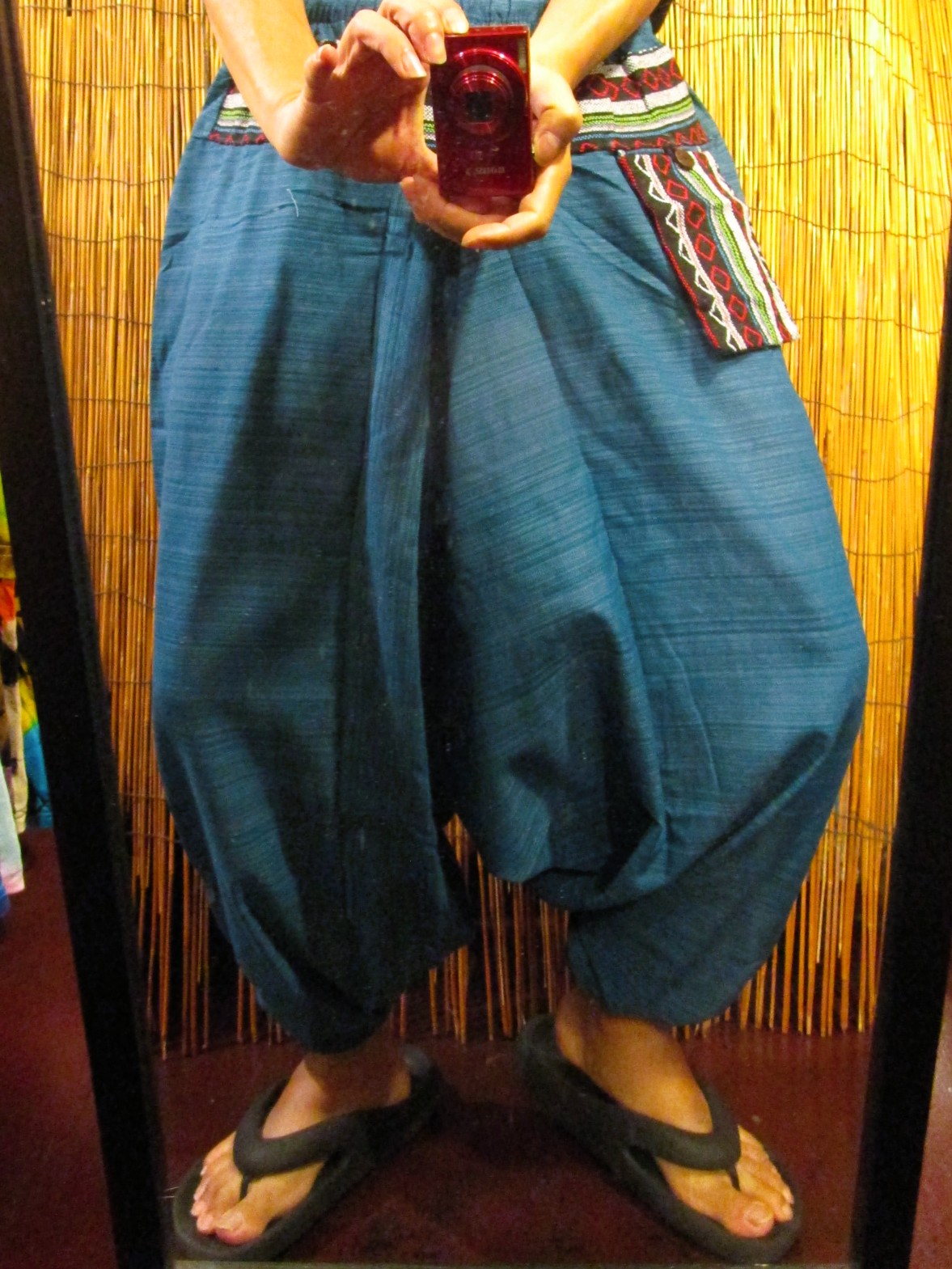 画像: ゲリ生地＊コットン素材＊ふんわり＊サルエルパンツ