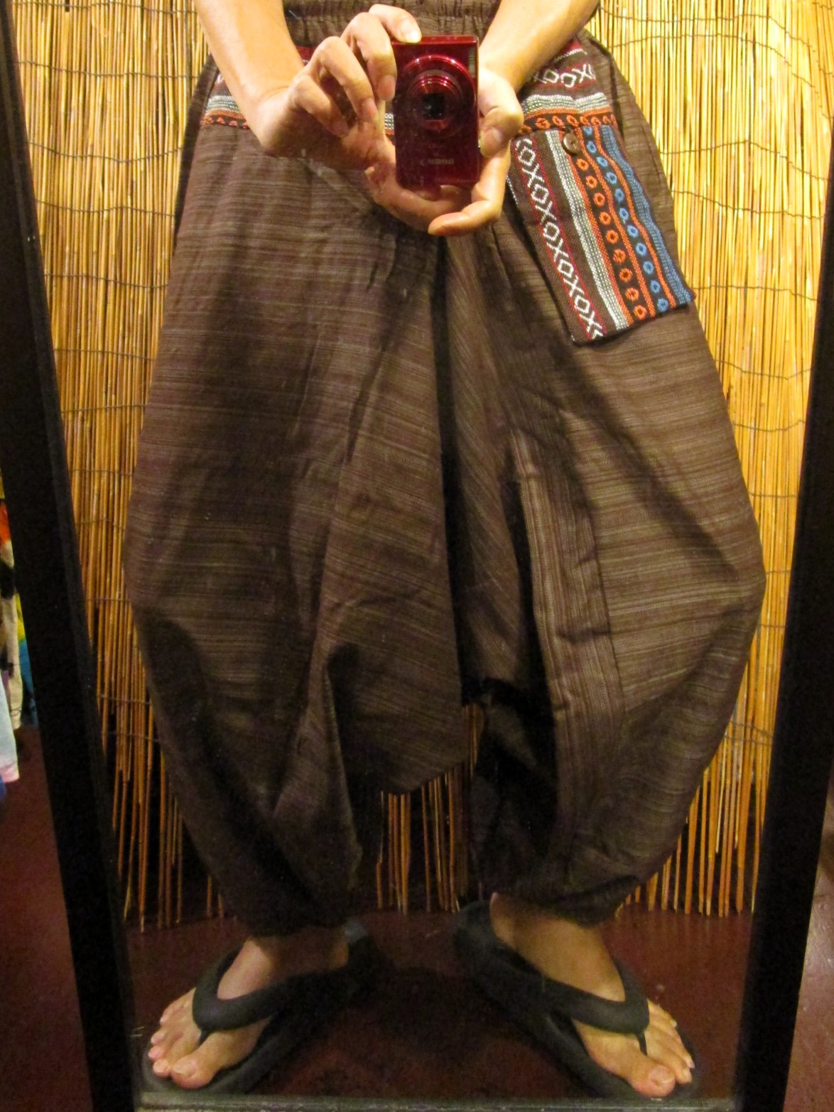 画像: ゲリ生地＊コットン素材＊ふんわり＊サルエルパンツ