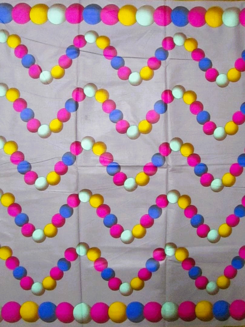 画像1: アフリカンプリント生地 パーニュ