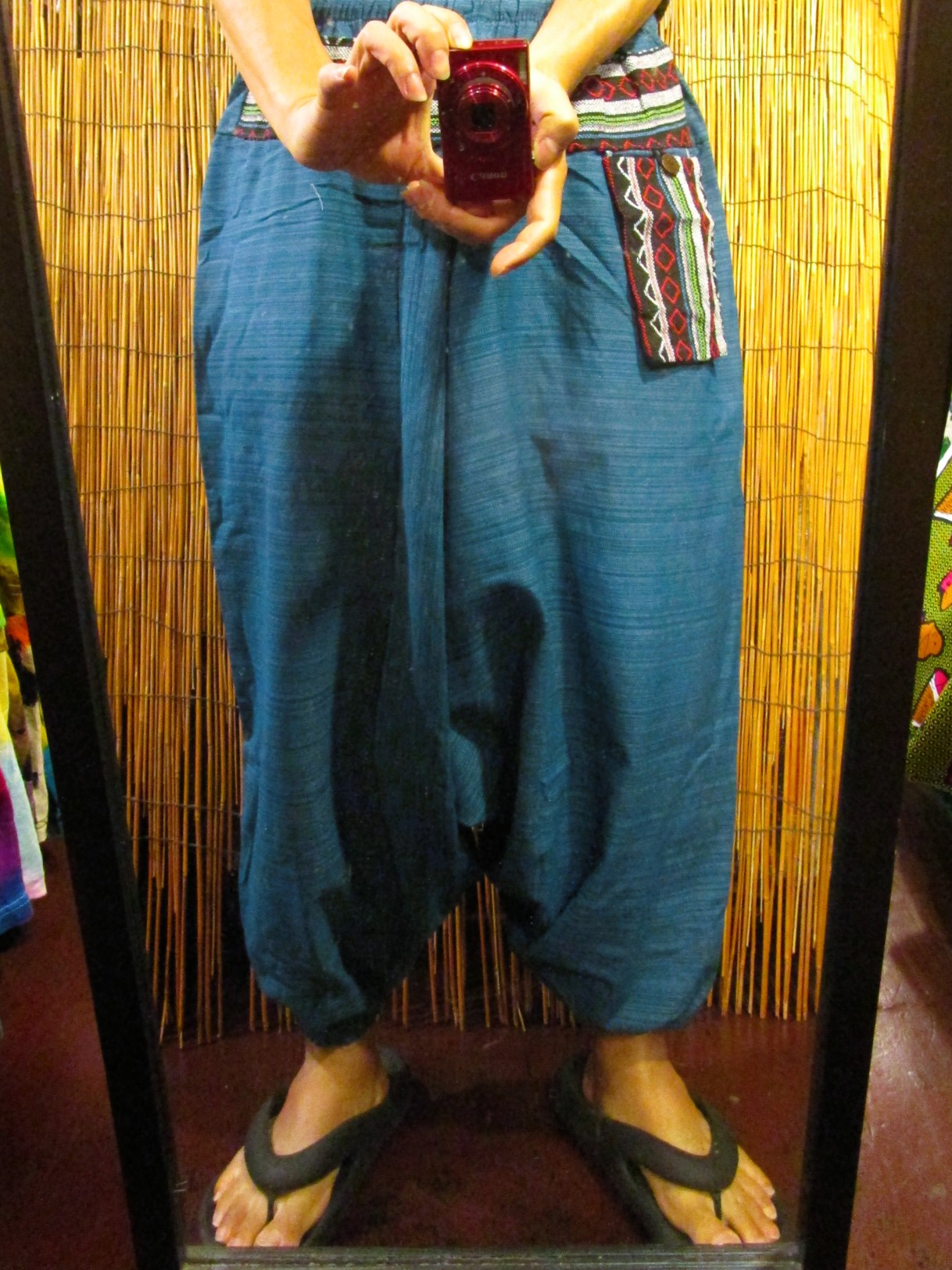 画像: ゲリ生地＊コットン素材＊ふんわり＊サルエルパンツ