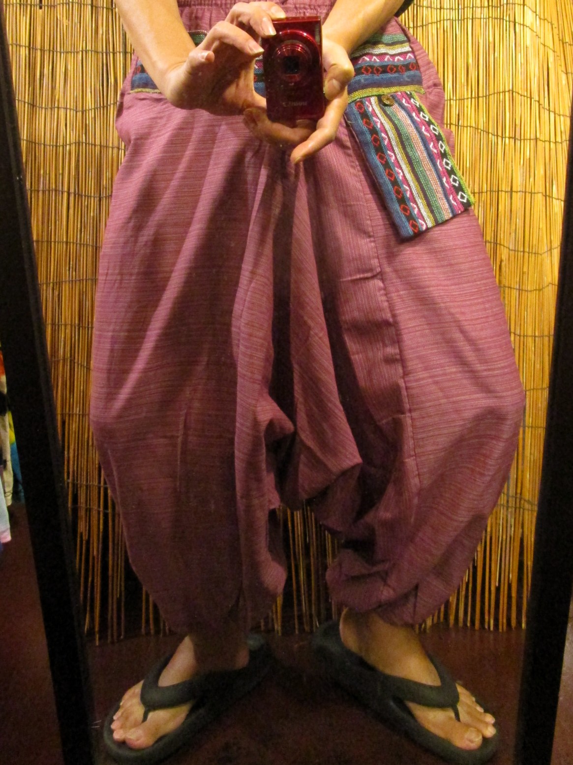 画像: ゲリ生地＊コットン素材＊ふんわり＊サルエルパンツ