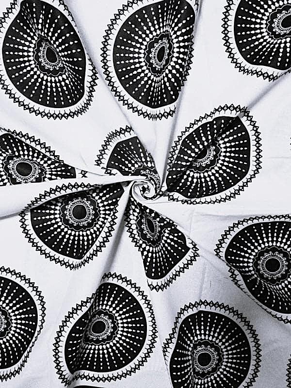 画像: アフリカンプリント生地 パーニュ