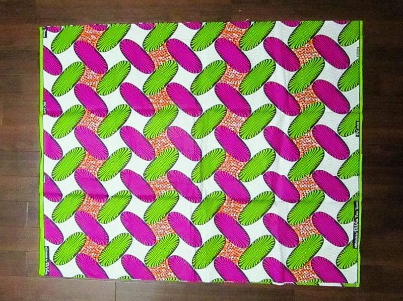 画像: アフリカンプリント生地 パーニュ