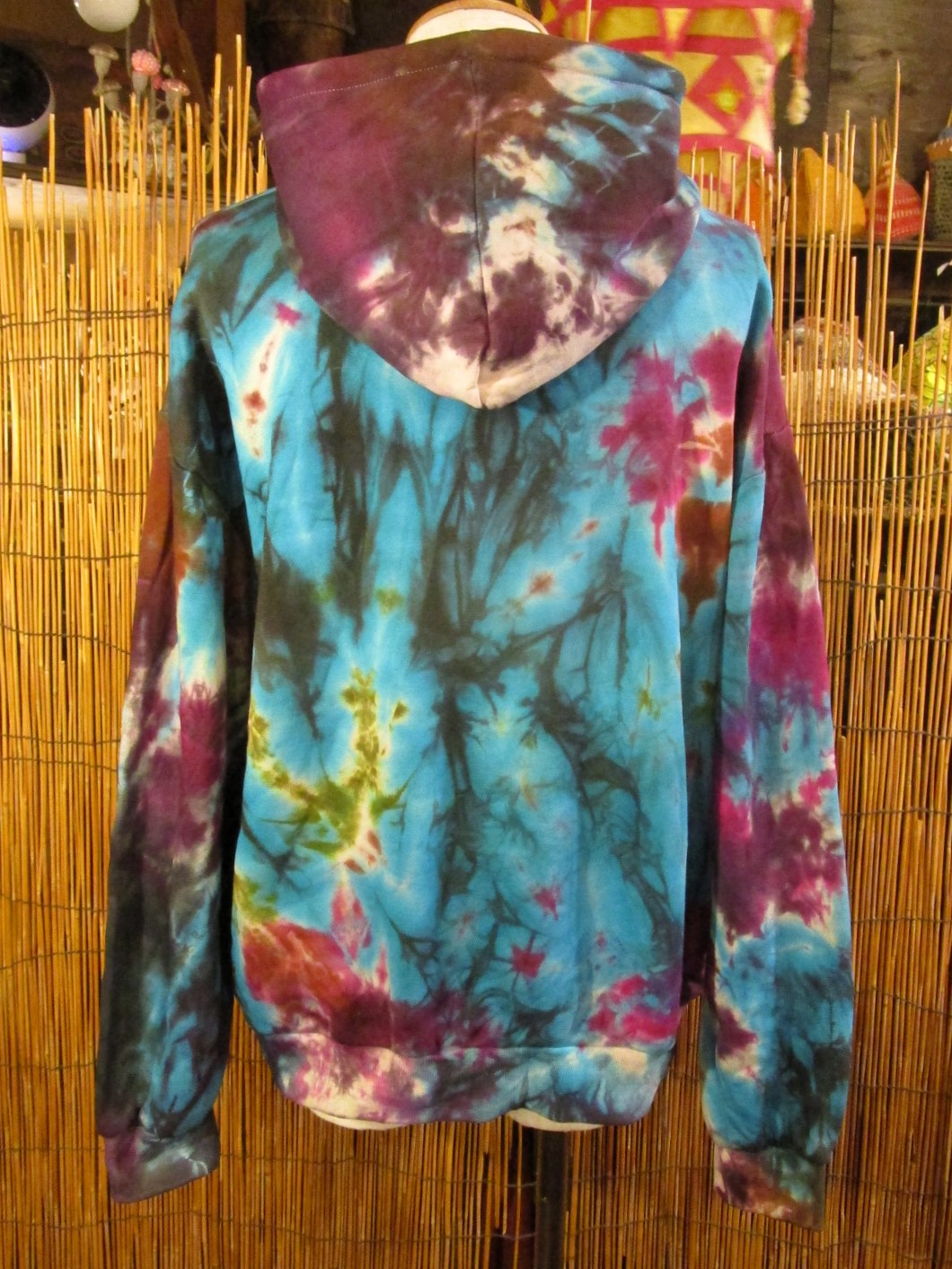 画像3: タイダイ染め＊裏起毛＊スウェット生地＊パーカー