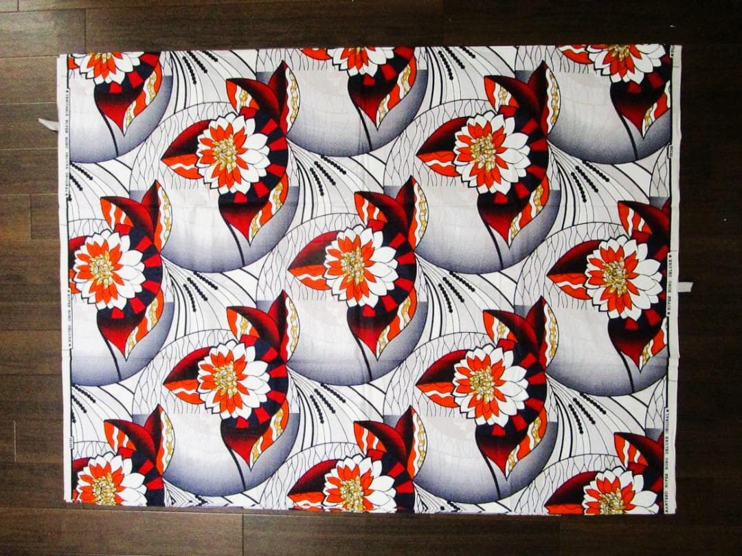 画像: アフリカンプリント生地 パーニュ