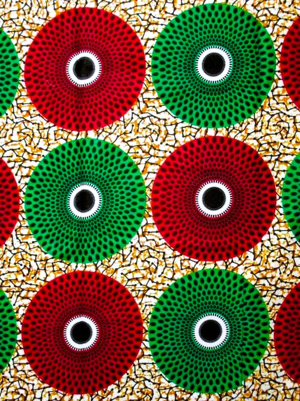 画像: アフリカンプリント生地 パーニュ