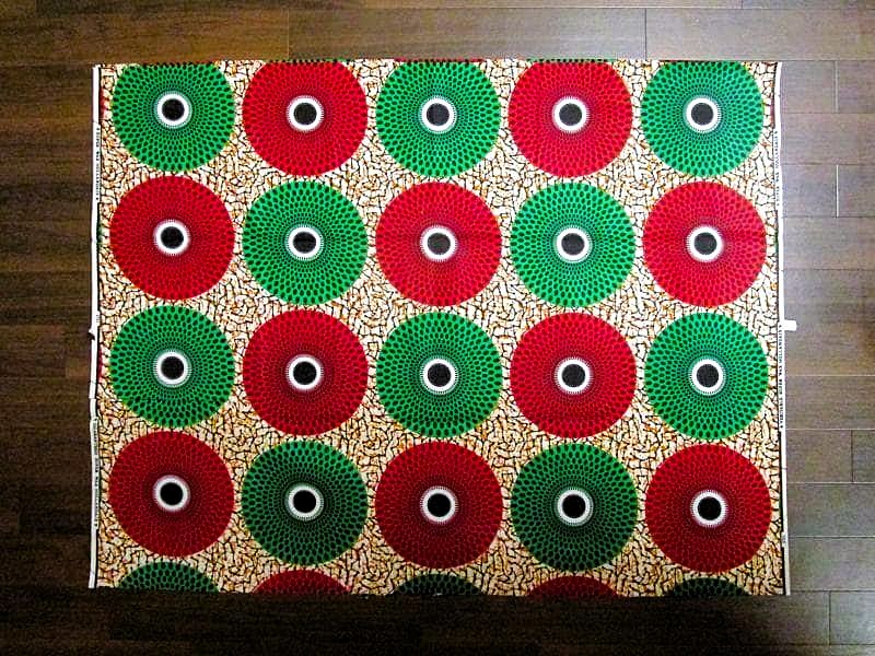 画像: アフリカンプリント生地 パーニュ