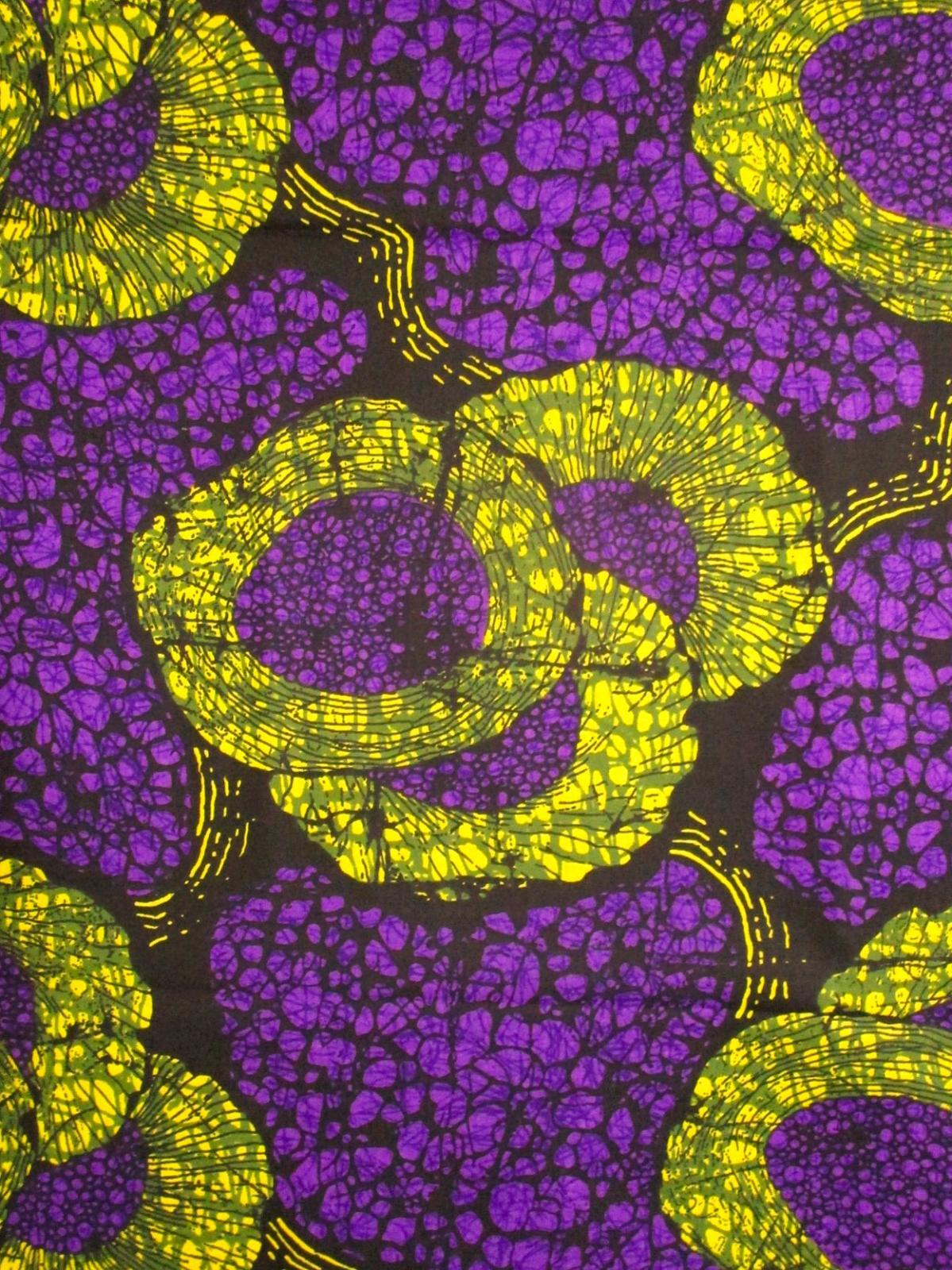 画像: アフリカンプリント生地 パーニュ