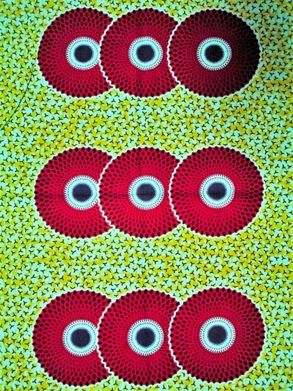 画像: アフリカンプリント生地 パーニュ