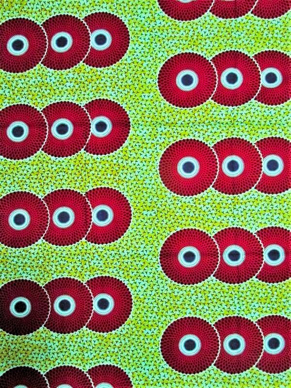 画像1: アフリカンプリント生地 パーニュ