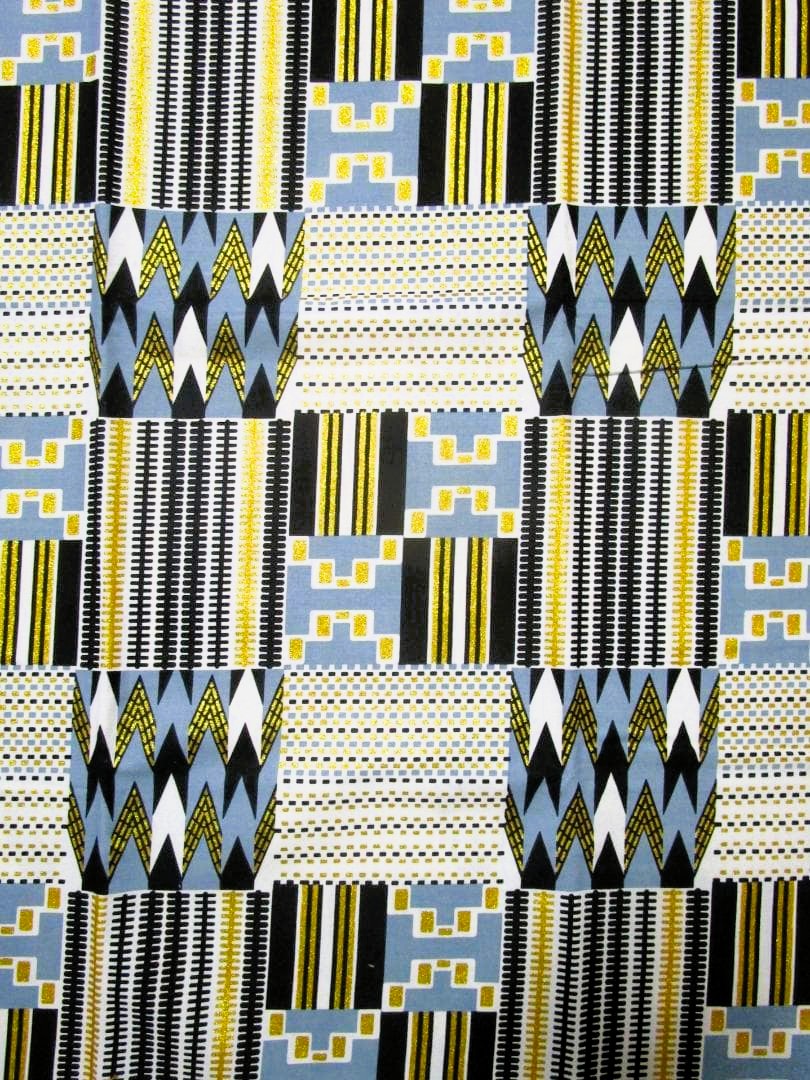 画像: アフリカンプリント生地 パーニュ