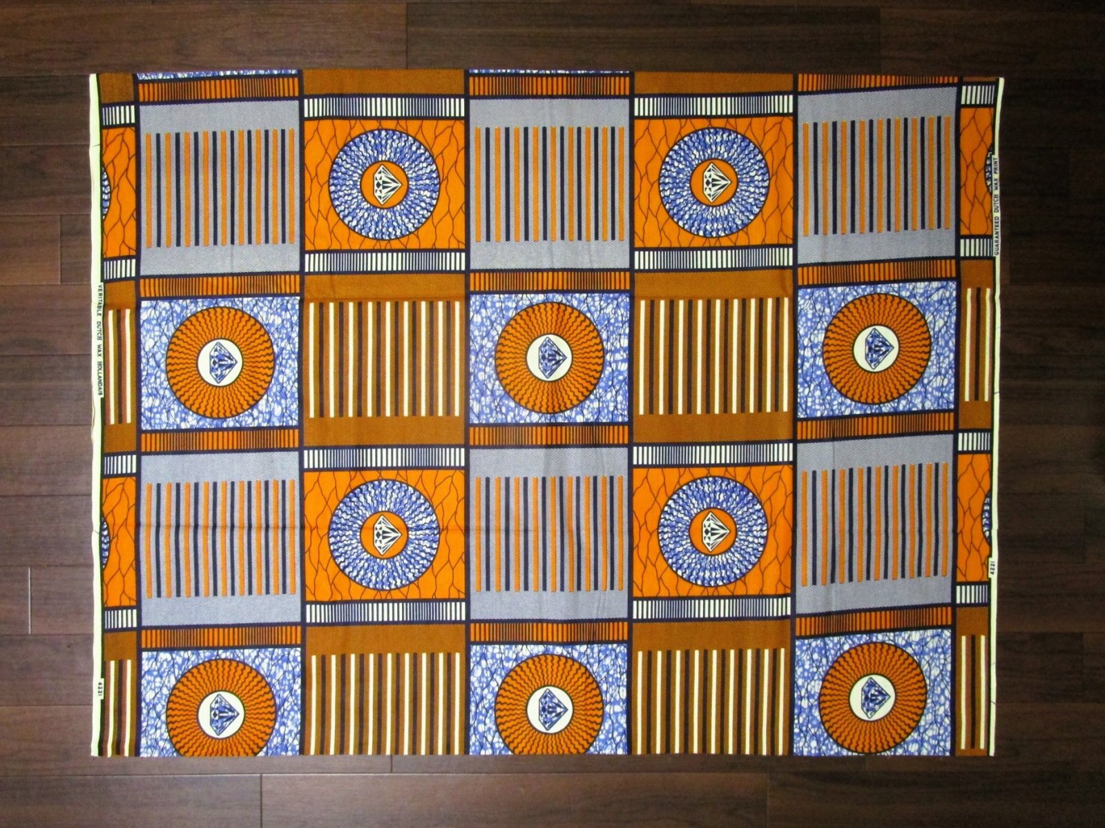 画像: アフリカンプリント生地 パーニュ