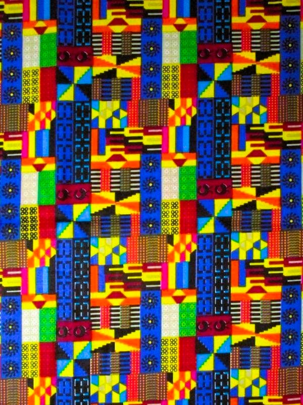 画像: アフリカンプリント生地 パーニュ