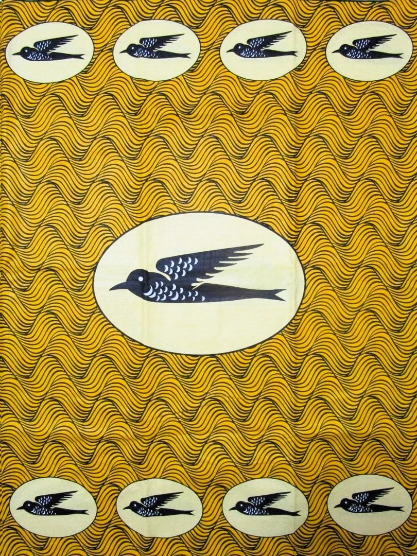 画像1: アフリカンプリント生地 パーニュ