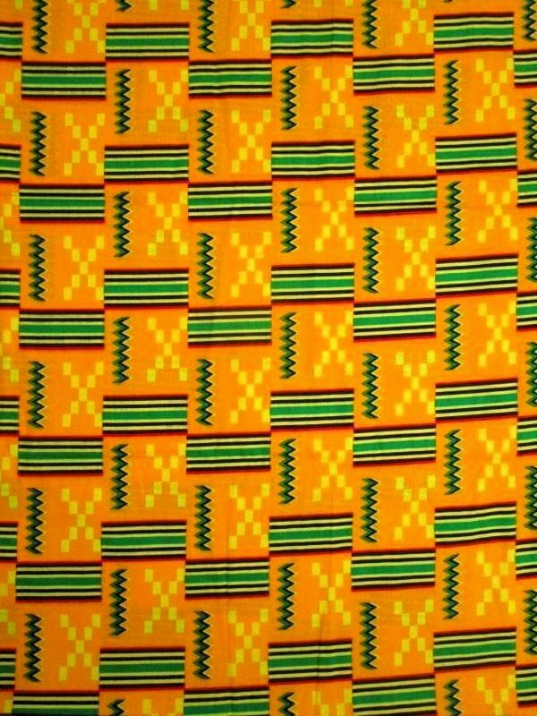 画像1: アフリカンプリント生地 パーニュ