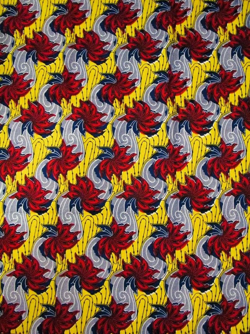 画像1: アフリカンプリント生地 パーニュ