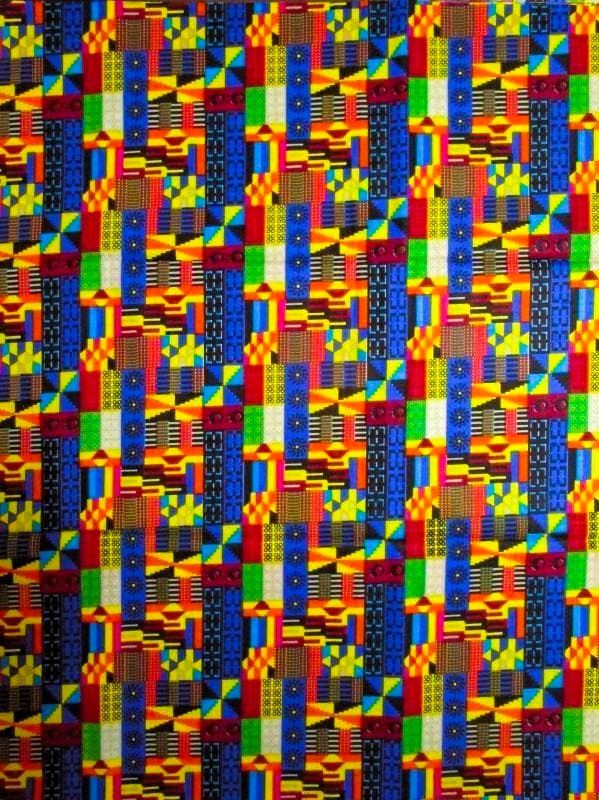 画像1: アフリカンプリント生地 パーニュ