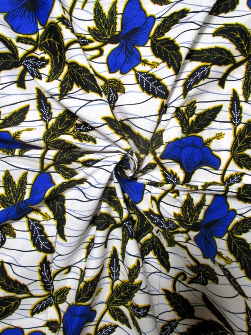 画像: アフリカンプリント生地 パーニュ