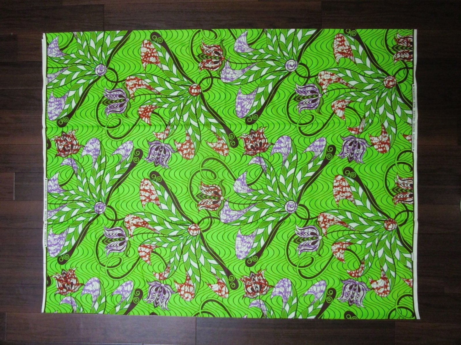 画像: アフリカンプリント生地 パーニュ