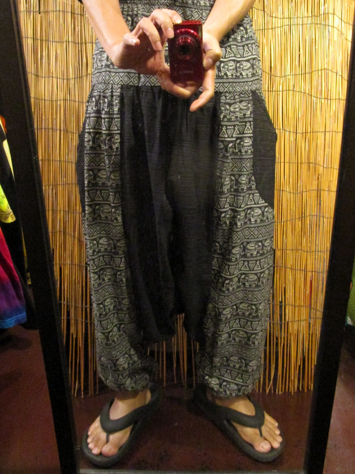 画像: アジアンプリント＊コッン素材＊モモンガ風＊ふんわり＊サルエルパンツ