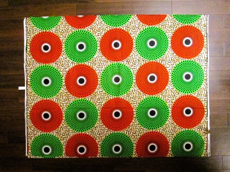 画像: アフリカンプリント生地 パーニュ