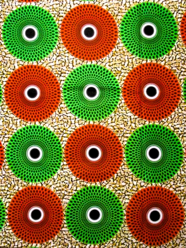 画像1: アフリカンプリント生地 パーニュ