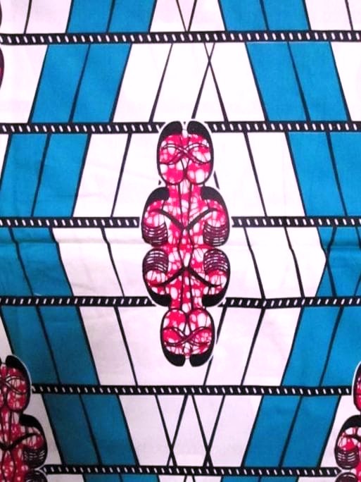 画像: アフリカンプリント生地 パーニュ