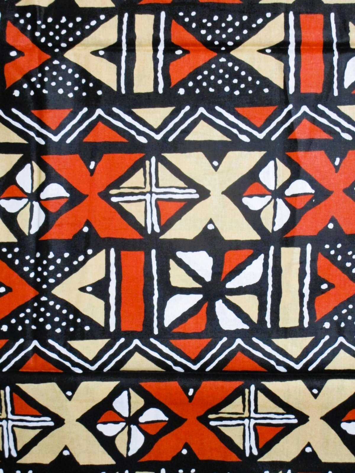 画像: アフリカンプリント生地 パーニュ