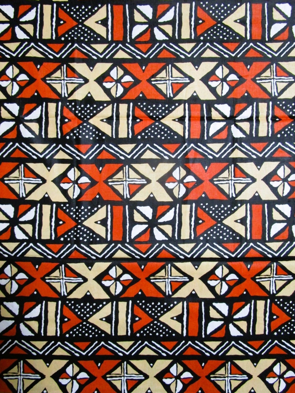 画像1: アフリカンプリント生地 パーニュ