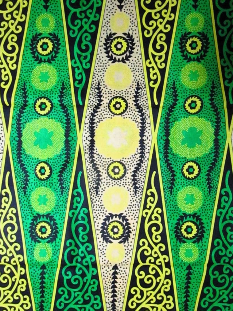 画像: アフリカンプリント生地 パーニュ