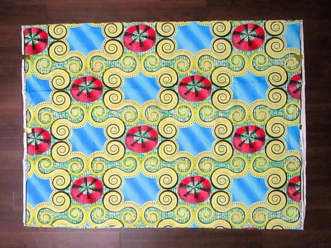 画像: アフリカンプリント生地 パーニュ