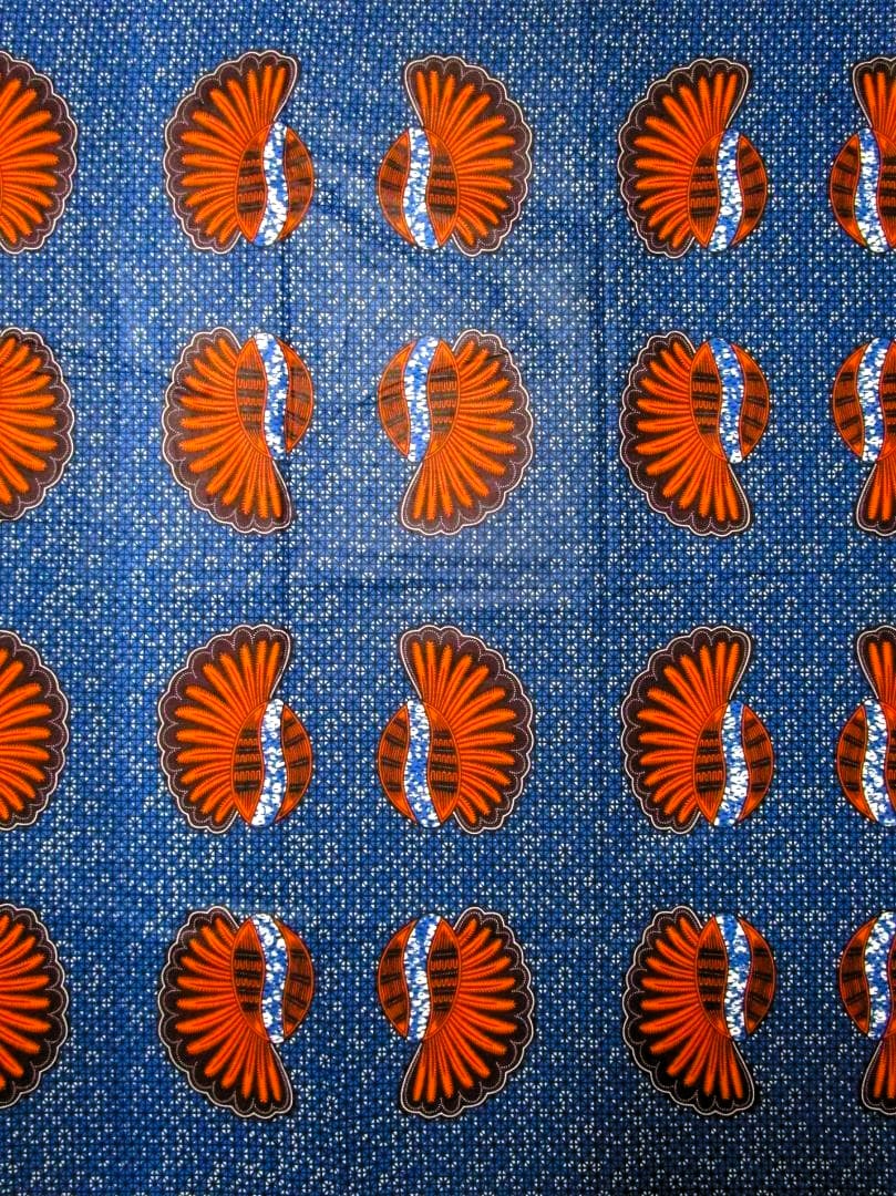 画像1: アフリカンプリント生地 パーニュ