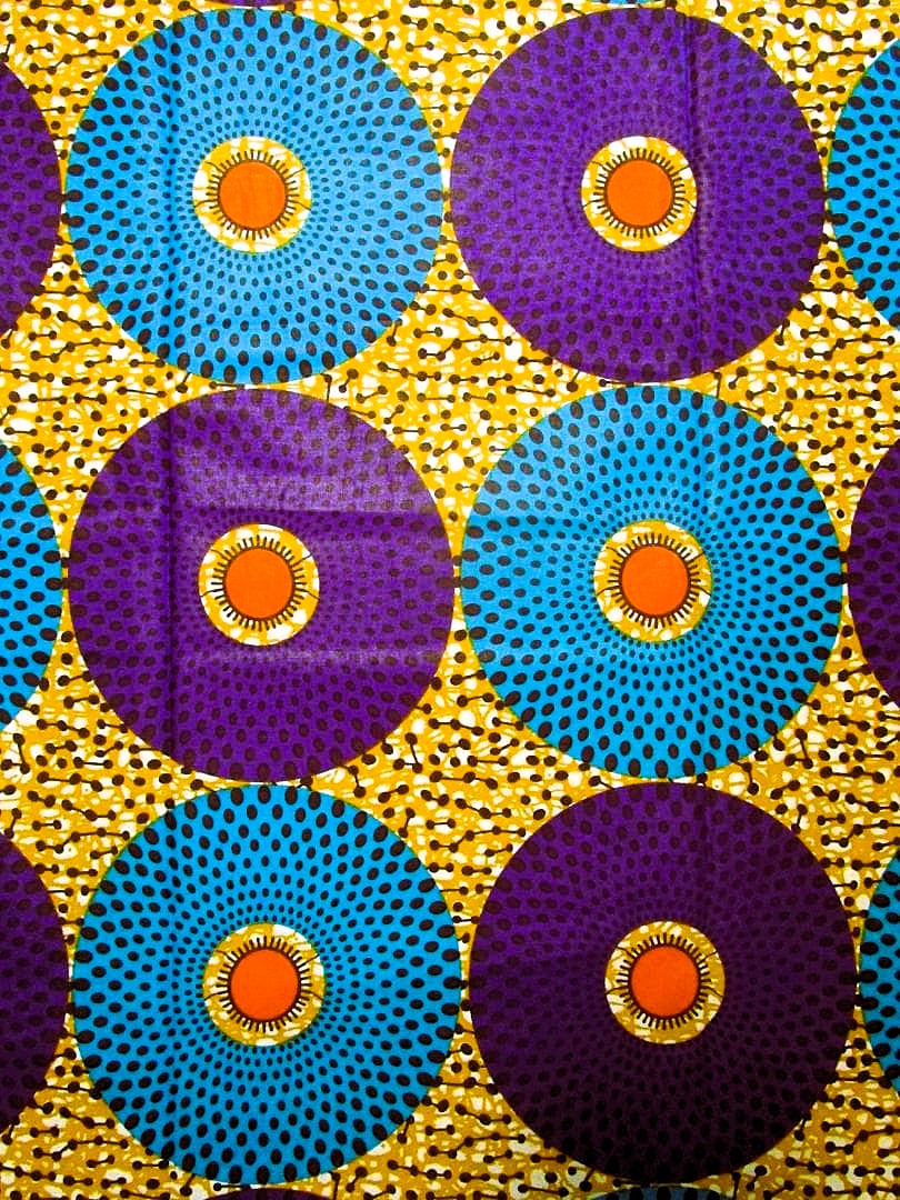 画像: アフリカンプリント生地 パーニュ