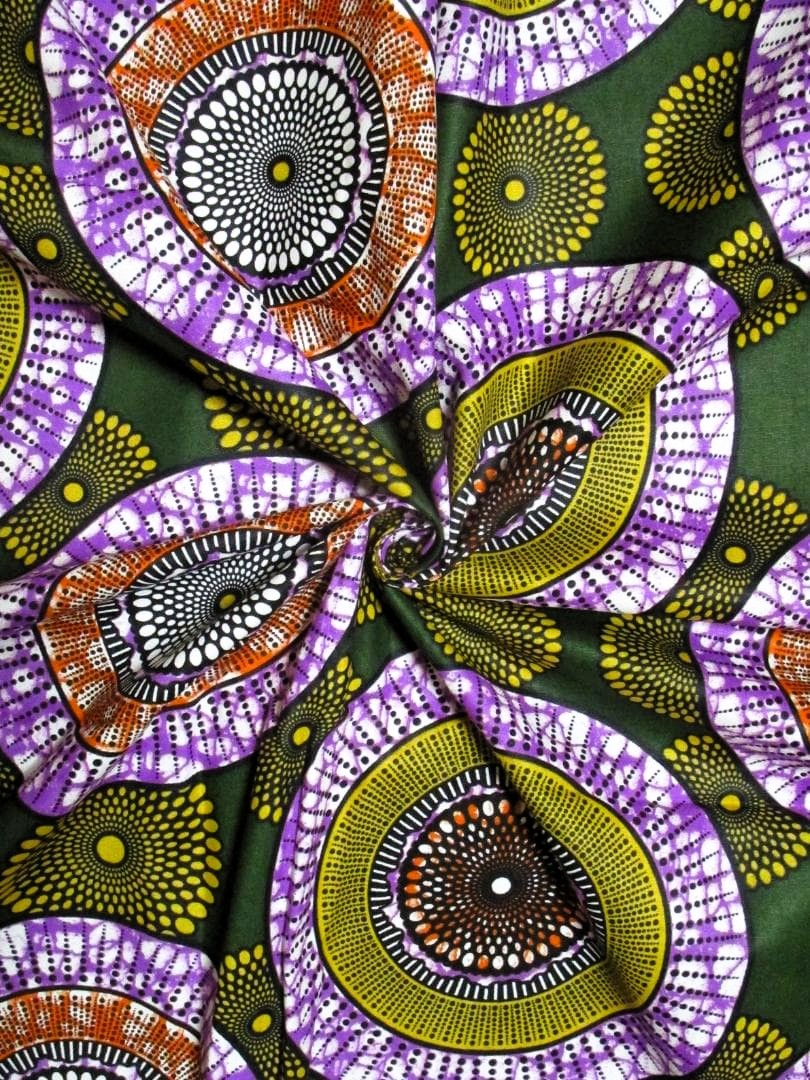 画像: アフリカンプリント生地 パーニュ