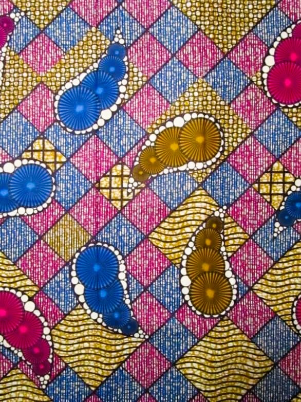 画像1: アフリカンプリント生地 パーニュ