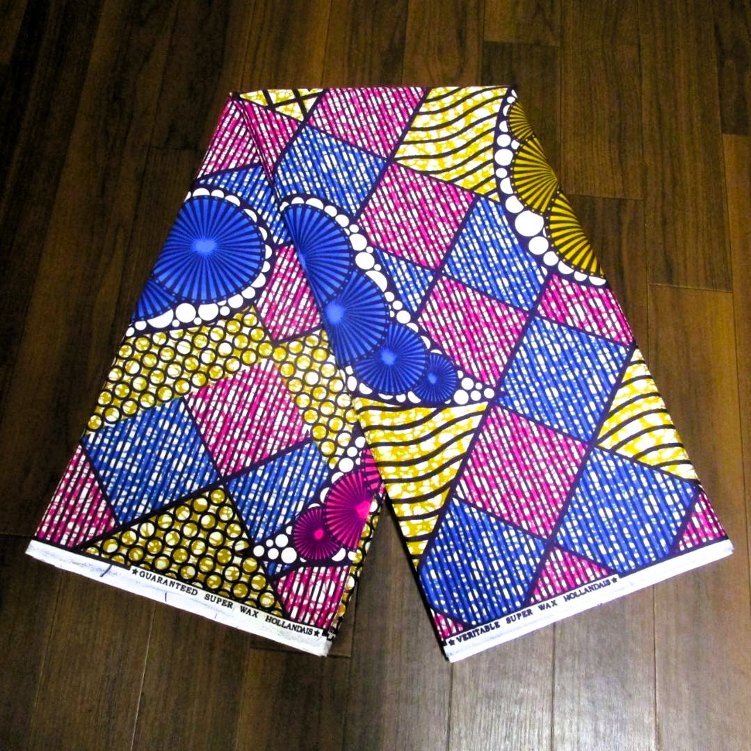 画像2: アフリカンプリント生地 パーニュ