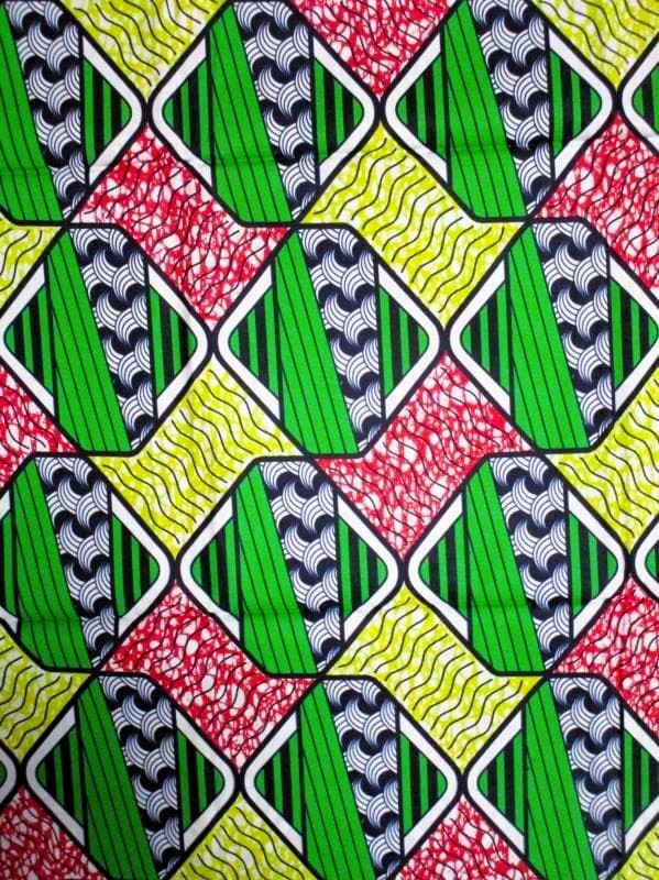 画像: アフリカンプリント生地 パーニュ