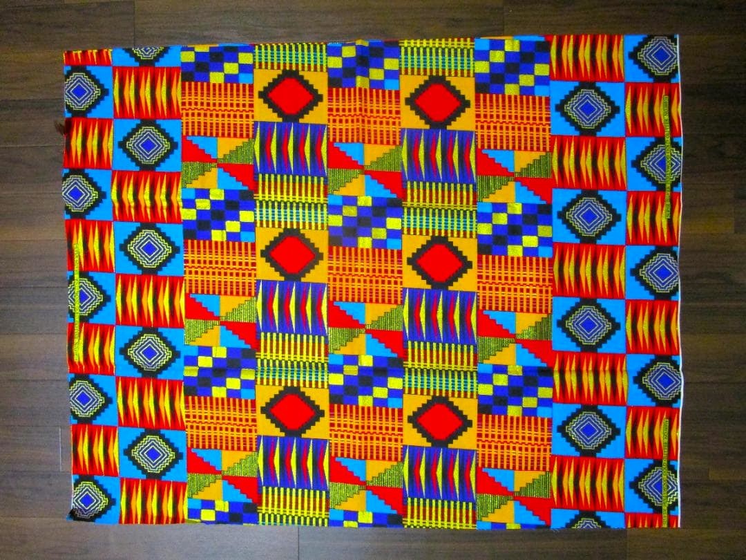 画像: アフリカンプリント生地 パーニュ